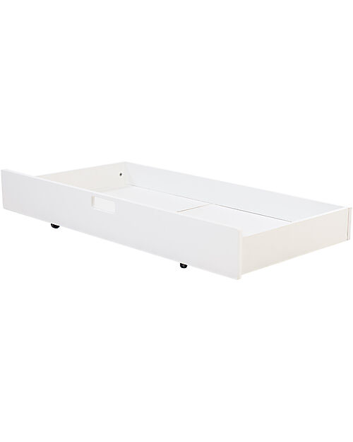 Picci Cassetto Contenitore per Lettino Twist - Extra Spazio - Bianco - 57x114,5 cm Letti Trasformabili