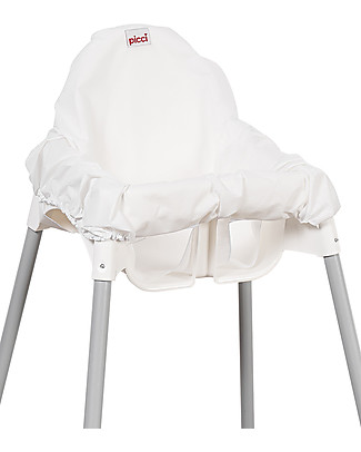 Picci Cover per Seggiolone in TNT - Bianco - Ideale fuori Casa Seggioloni Pappa