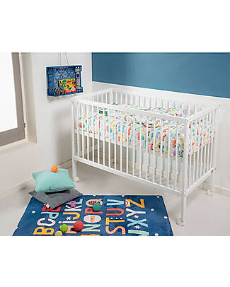 Picci Lettino Twist Regolabile in 7 Altezze con Ruote - Bianco - 65x125 cm Letti Trasformabili