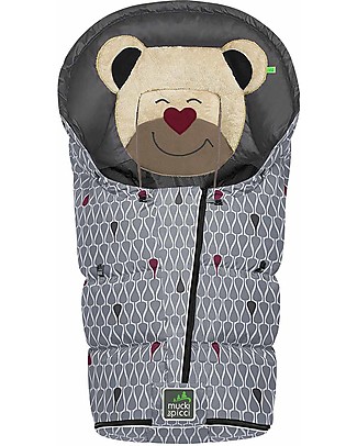 Picci Mucki L-GO Big, Granito + Gocce - Sacco invernale universale per passeggino Sacchi Passeggino
