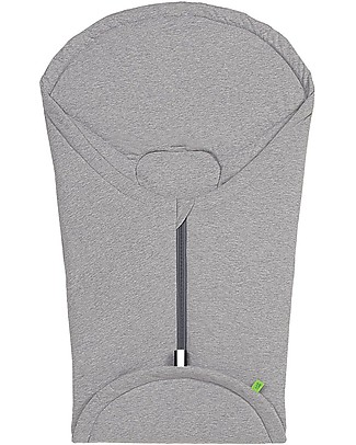 Picci Mucki Small in Jersey, Grigio Melange - Sacco mezza stagione universale per carrozzina e ovetto Sacchi Passeggino