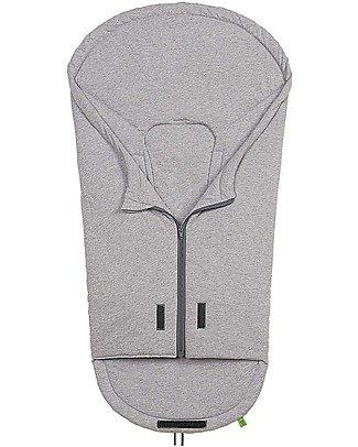 Picci Mucki Small in Jersey, Grigio Melange - Sacco mezza stagione universale per carrozzina e ovetto Sacchi Passeggino