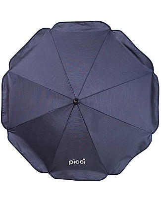 Picci Ombrellino Parasole Universale per Passeggino 72 cm, Blu - Protezione UV 50+ Accessori