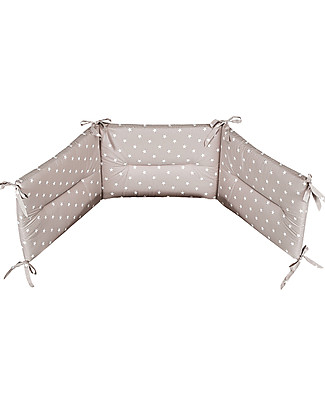 Picci Paracolpi per Lettino - Stelle Sabbia - 210x45 cm Paracolpi