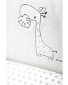 Picci Piumetto, Set di Tessili Ricamati per Lettino Nina, Bianco - Include  piumino, copripiumino, federa e paracolpi unisex (bambini)