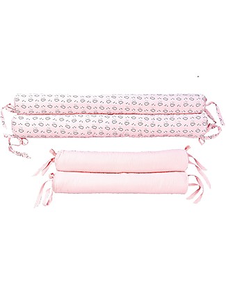 Picci Riduttore per Lettino Liberty, Rosa - 4 pezzi Riduttori Lettino