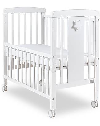 Picci Set Cameretta - Culla Lella con Materasso Incluso + Set Tessile - Orsetto Bianco e Grigio Culle Next To Me