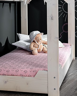Picci Set di Tessili Liberty, Rosa - Include Piumino, Coprimaterasso e Federa - 160x100 cm Lenzuola e Federe