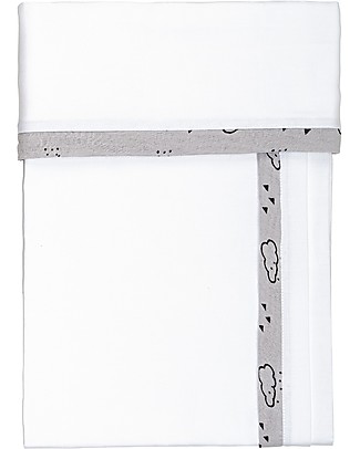 Picci Set Lenzuola Linea Liberty - Grigio - Lenzuolo - Lenzuolo con Angoli e Federa - 165 x 120 cm Lenzuola e Federe