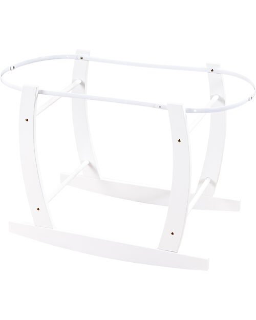 Picci Supporto in Legno per Cesta Neonato - Bianco Culle e Ceste