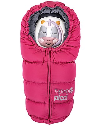 Picci Thermo Big con Zip, Rosa Bubble - Sacco Invernale Universale per Passeggino Sacchi Passeggino
