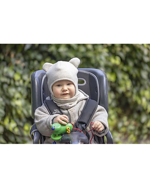 Pickapooh Cappellino Invernale Bea - Beige Melange - con Orecchie - 100% Lana Merino Cappelli Invernali