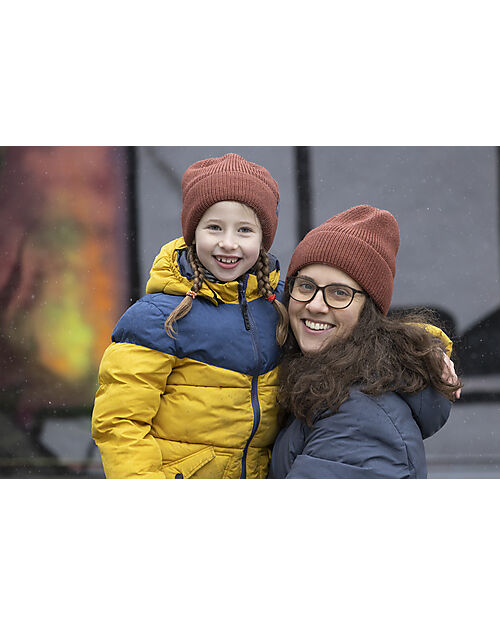 Pickapooh Cappellino Invernale Ben - Terracotta - Lana Merino e Seta Cappelli Invernali