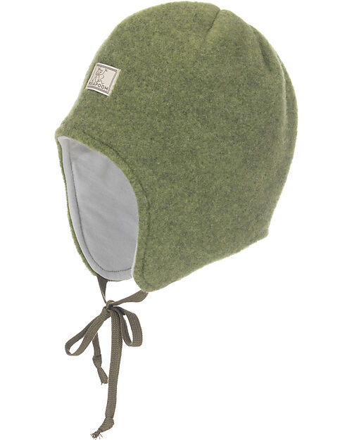 Pickapooh Cappello Invernale Jack - Verde - con Laccino per Chiusura - 100% Lana Merino Cappelli Invernali