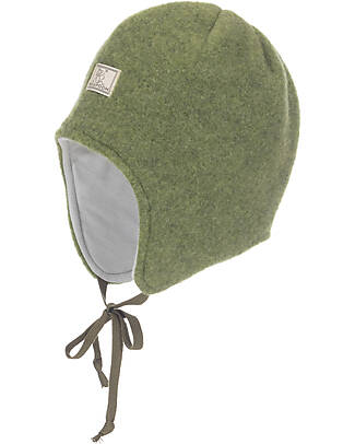 Pickapooh Cappello Invernale Jack - Verde - con Laccino per Chiusura - 100% Lana Merino Cappelli Invernali