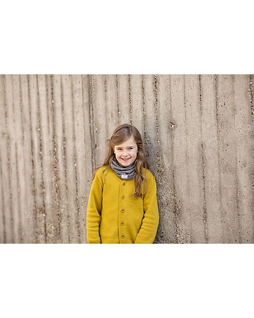 Pickapooh Scaldacollo Multifunzione - Grigio - Lana Merino e Seta Sciarpe