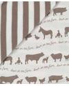 Pigeon - Organics for Kids Coperta Fattoria Grigia - Cotone Bio Swaddle di Mussola