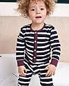 Pigeon - Organics for Kids Pigiama a Tutina Senza Piedi, Navy Breton - 100% Cotone Bio Pigiami