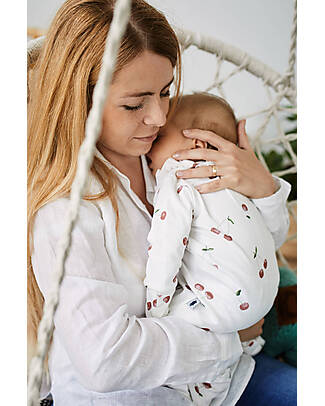 Pink No More Tutina Maniche Lunghe - Ciliegie - 100% Cotone Oeko-Tex Tutine Lunghe