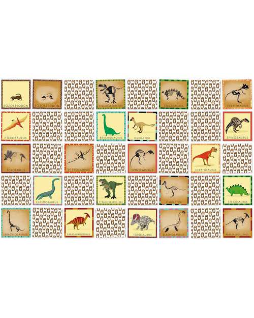 Pirouette Cacahouète Gioco Memory “Il Dinosauro e il suo Scheletro” - Cartone Riciclato Memory