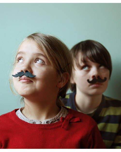 Pirouette Cacahouète I Miei Baffi - Cartone Riciclato (6 pezzi) Kit Fai Da Te