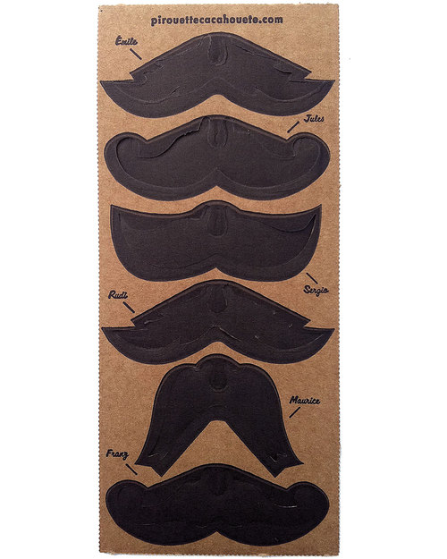 Pirouette Cacahouète I Miei Baffi - Cartone Riciclato (6 pezzi) Kit Fai Da Te