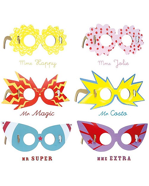 Pirouette Cacahouète I Miei Occhiali da Star - Occhiali in Cartone Riciclato Travestimenti