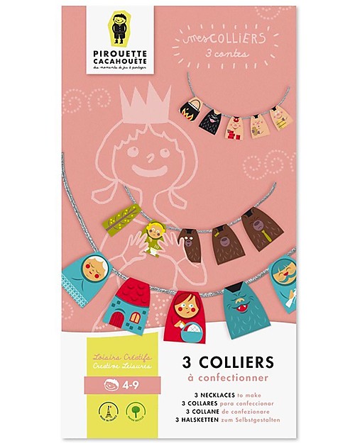 Pirouette Cacahouète Le Mie Collane da Favola - Collane in carta riciclata Kit Fai Da Te