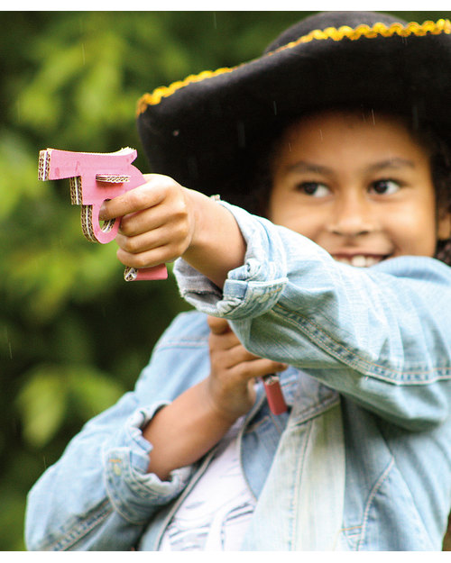 Pirouette Cacahouète Le Mie Piccole Colts Rosa - Cartone Riciclato (4 pezzi) Travestimenti