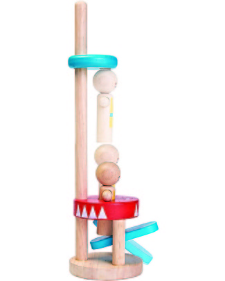PlanToys Acrobata in Legno, 30 cm - Eco-friendly e divertente! Trainabili
