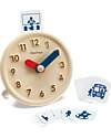 PlanToys Activity Clock - Orologio delle Attività in Legno - Insegna la Percezione del Tempo! Giochi Montessoriani