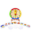 PlanToys Activity Clock, Orologio delle Attività in Legno - Insegna la percezione del tempo! Giochi Montessoriani