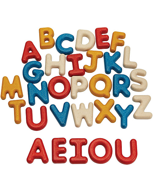 PlanToys Alfabeto con Lettere Maiuscole - Gioco Educativo Giochi Creativi