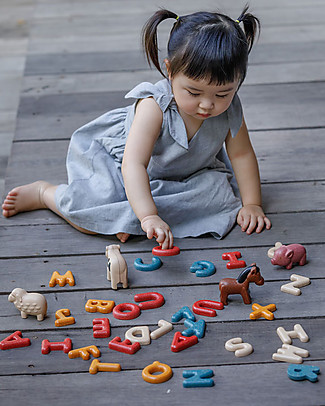 PlanToys Alfabeto con Lettere Maiuscole - Gioco Educativo Giochi Creativi