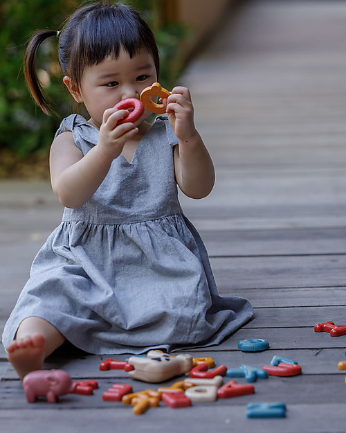 PlanToys Alfabeto con Lettere Maiuscole - Gioco Educativo Giochi Creativi