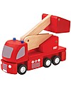 PlanToys Autopompa dei Pompieri Giocattolo in Legno - Ecologico e Sicuro! Macchine e Trenini  in Legno