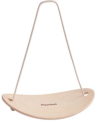 PlanToys Balance Board in Legno - Esercizio per Bimbi Dai 3 Anni Giochi di Equilibrio_