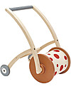 PlanToys Carrello Primi Passi e Sonaglio in Legno, Roll n Walk Carrello Primi Passi
