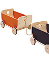 PlanToys Carrettino in Legno, Arancione - Gioca e riordina Trainabili