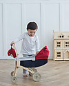 PlanToys Carrozzina per le Bambole in Legno - Fronte strada e Fronte Mamma Carrozzine per Bambole