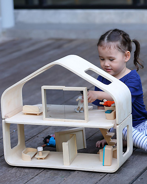 PlanToys Casa delle Bambole Contemporanea - 54x27x47 cm Case delle Bambole