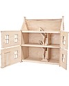 PlanToys Casa delle Bambole in Legno Stile Vittoriano - 2 piani + attico - 64x32x72 cm Case delle Bambole