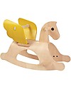 PlanToys Cavallo a Dondolo in Legno con Ali Pegasus Cavalcabili