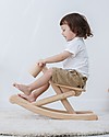 PlanToys Cavallo a Dondolo Pieghevole in Legno - da 1 a 5 anni Cavalcabili