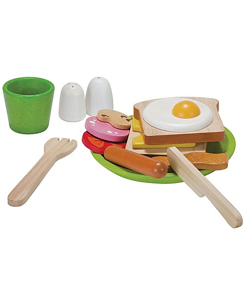 Plantoys Colazione Salata All Inglese In Legno Educa A Mangiare Composti Unisex Bambini