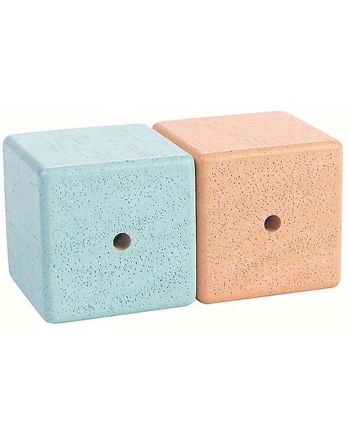 PlanToys Cubi Sensoriali in Legno - Sviluppo Visivo, Uditivo e Tattile Giochi Montessoriani