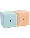 PlanToys Cubi Sensoriali in Legno - Sviluppo Visivo, Uditivo e Tattile Giochi Montessoriani