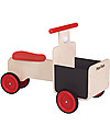 PlanToys Delivery Bike, Bici in Legno con Cestino e Dettagli in Lavagna - 18 mesi/5 anni Biciclette senza Pedali