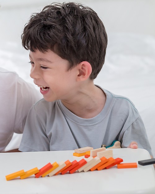 Dida Domino Segnali Stradali In Legno - 28 Tessere, Gioco Educativo Per Bambini Set Colorato E Didattico Gioco Da Tavolo Classico Per Lapprendimento