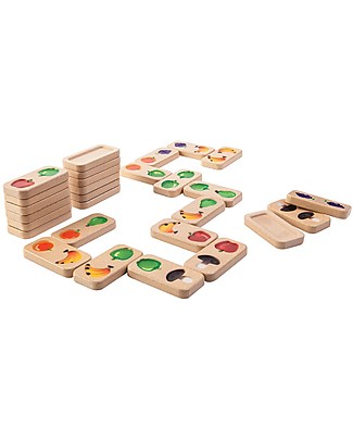 PlanToys Domino della Frutta e Verdura - Migliora Concentrazione e Coordinazione Giochi Creativi